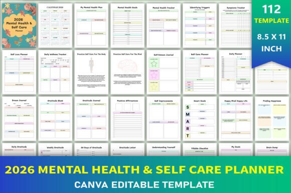 2026 Mental Health Self Care Planner: A Comprehensive Tool for Daily Wellness