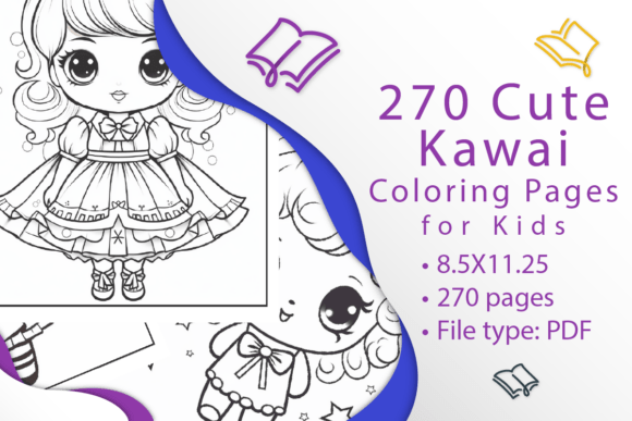 270 Cute Kawaii Coloring Pages: A Delightful Way to Spark Creativity in Kids
