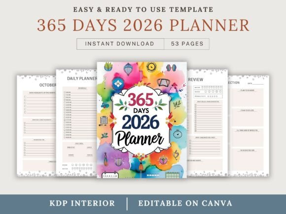 365 Days 2026 Planner
