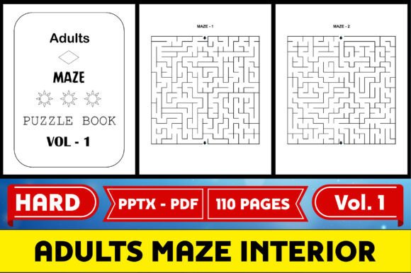 Adults Maze Puzzle Interior KDP
