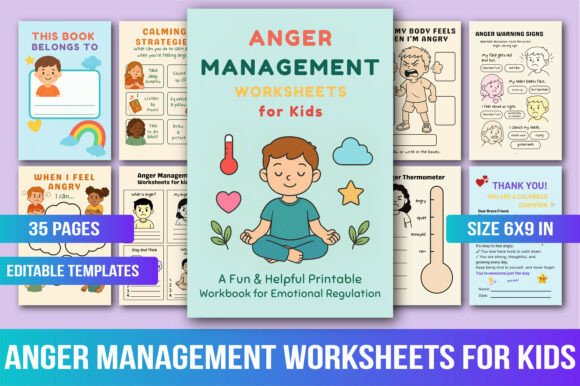 Anger Management Worksheets for Kids