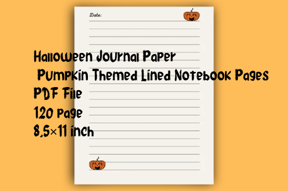 Embrace the Autumn Vibe with Halloween Journal Paper Pumpkin Themed