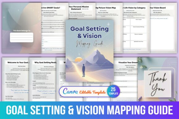 Goal Setting Vision Mapping Guide: A Comprehensive Tool for Structured Goal Achievement