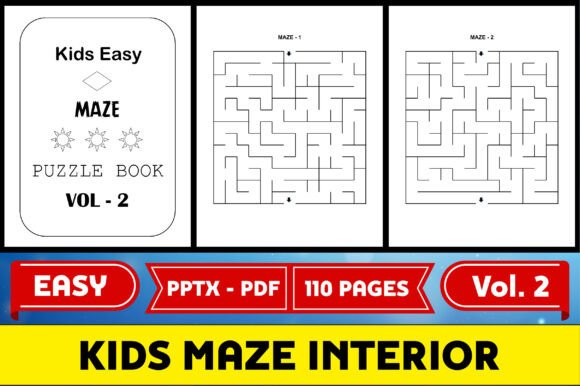 Kids Maze Puzzle Interior KDP - Vol 2