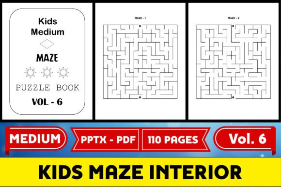 Kids Medium Maze Puzzle Interior V 6