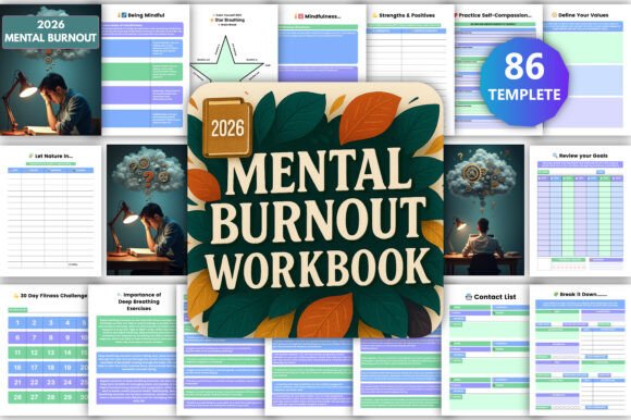 The 2026 Mental Burnout Workbook Canva Kdp: A Daily Tool for Emotional Resilience