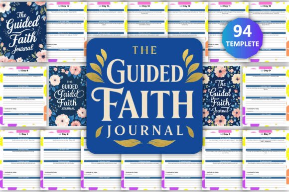The Guided Faith Journal Canva KDP: A 90-Day Journey to Deepen Your Spiritual Life