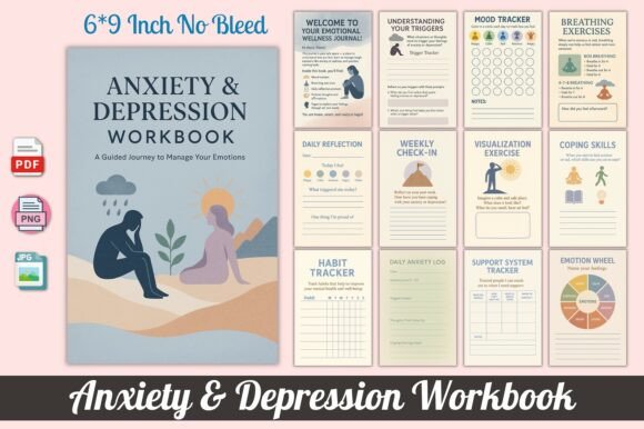 Understanding Anxiety and Depression: A Guide to Emotional Healing with the Anxiety Depression Workbook
